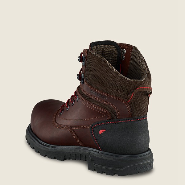 Bottes de Travail Red Wing - Brnr Xp - 6-Inch Waterproof Safety Toe - Marron/Noir - Femme 394QCDGBR